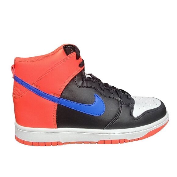 Nike Dunk High GS - DB2179 001 - Black / Game Royal - Crimson - 6Y / Women's 7.5 - Picture 2 of 7